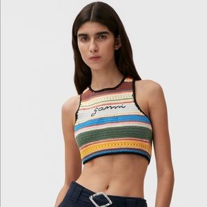 GANNI crop top size small